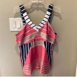 EUC (like new) Vero Moda Sz L cami / Salba tank top Pink Black Khaki
